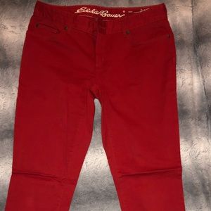 Eddie Bauer Red skinny jeans
